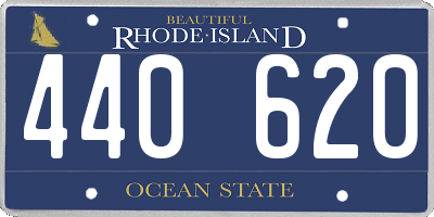 RI license plate 440620