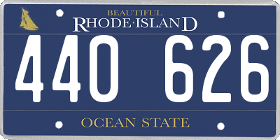 RI license plate 440626