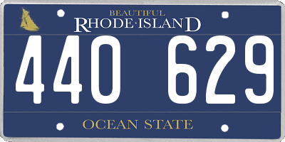 RI license plate 440629