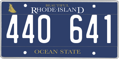 RI license plate 440641