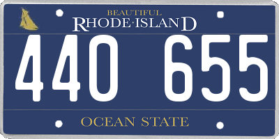 RI license plate 440655
