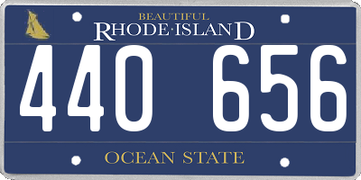 RI license plate 440656