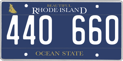 RI license plate 440660