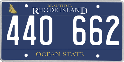 RI license plate 440662