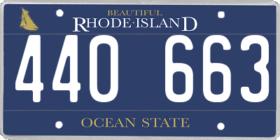 RI license plate 440663