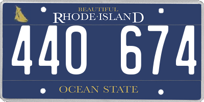 RI license plate 440674