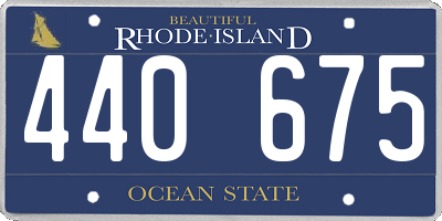 RI license plate 440675