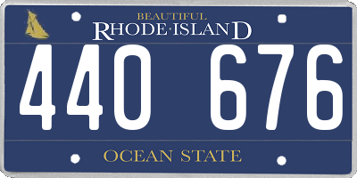 RI license plate 440676
