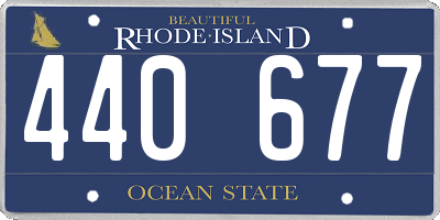 RI license plate 440677