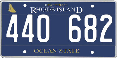 RI license plate 440682