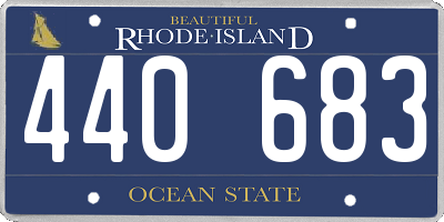 RI license plate 440683