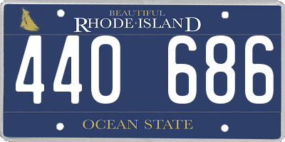 RI license plate 440686
