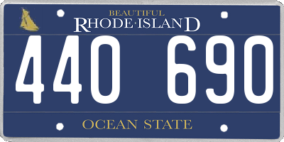 RI license plate 440690