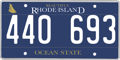 RI license plate 440693