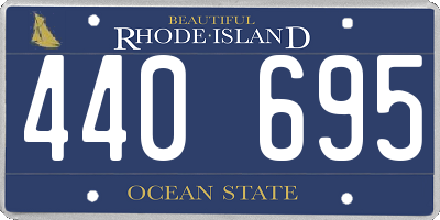 RI license plate 440695