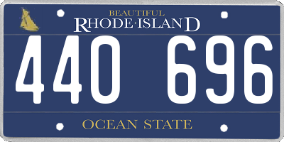 RI license plate 440696