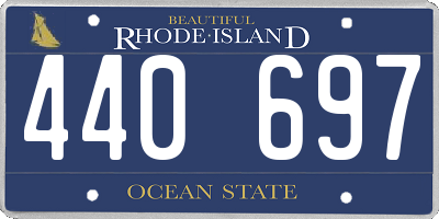 RI license plate 440697