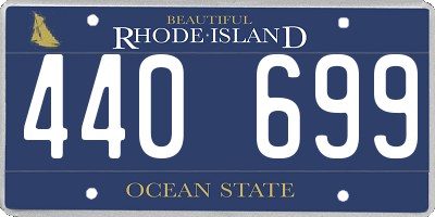 RI license plate 440699