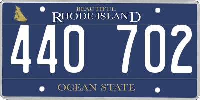 RI license plate 440702