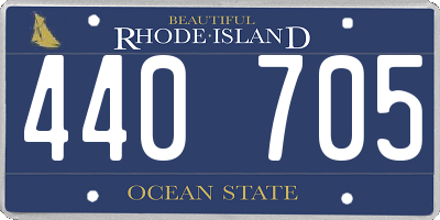 RI license plate 440705