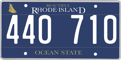 RI license plate 440710
