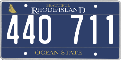 RI license plate 440711