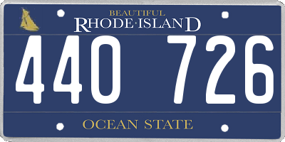 RI license plate 440726