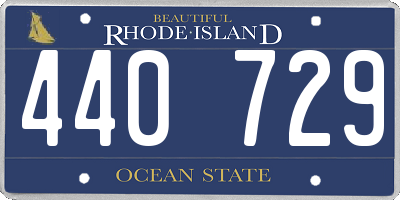 RI license plate 440729