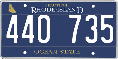 RI license plate 440735