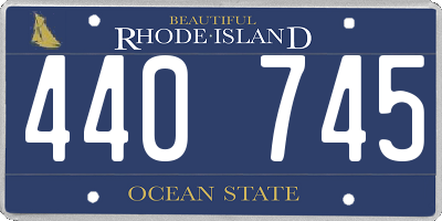 RI license plate 440745