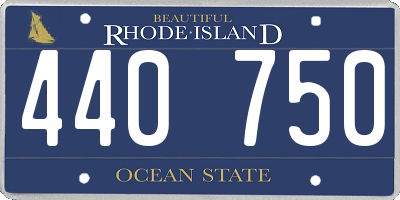 RI license plate 440750