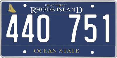 RI license plate 440751