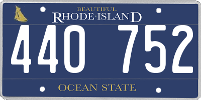 RI license plate 440752