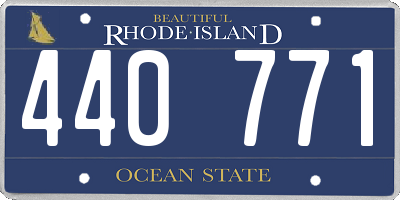 RI license plate 440771