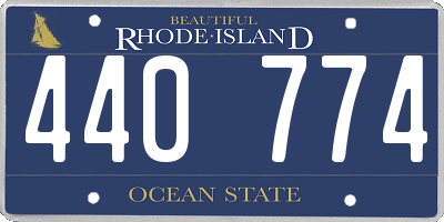 RI license plate 440774