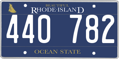 RI license plate 440782
