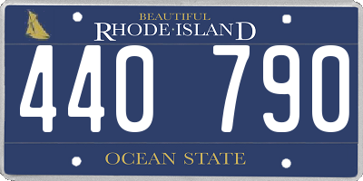 RI license plate 440790