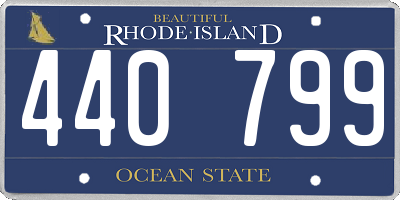 RI license plate 440799