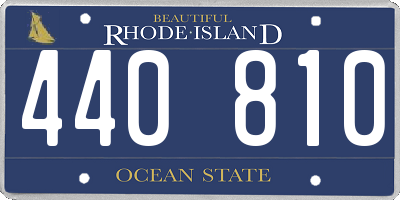 RI license plate 440810