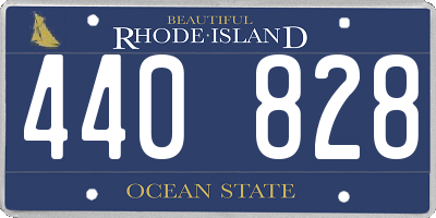 RI license plate 440828