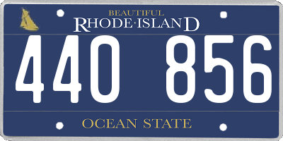 RI license plate 440856