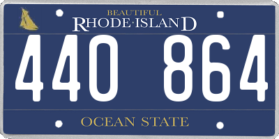 RI license plate 440864