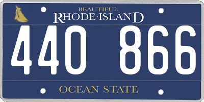 RI license plate 440866