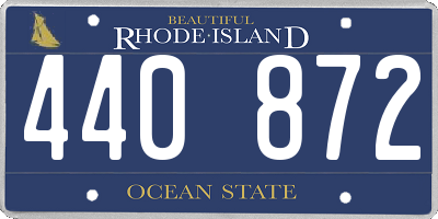 RI license plate 440872
