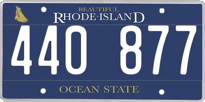 RI license plate 440877
