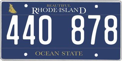 RI license plate 440878