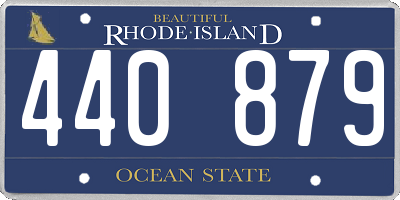 RI license plate 440879