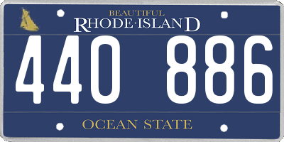 RI license plate 440886