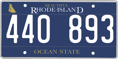 RI license plate 440893