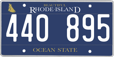 RI license plate 440895